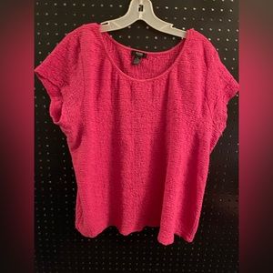 Textured, pink shirt